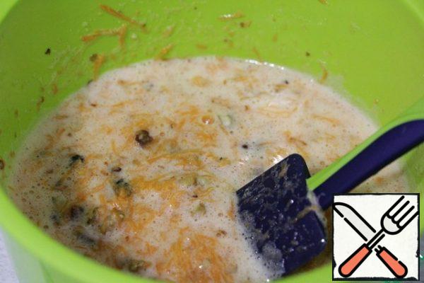 Mix with a spatula.