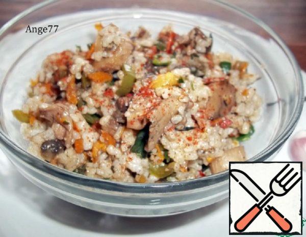 Fried Rice with Mushrooms and Vegetables Recipe