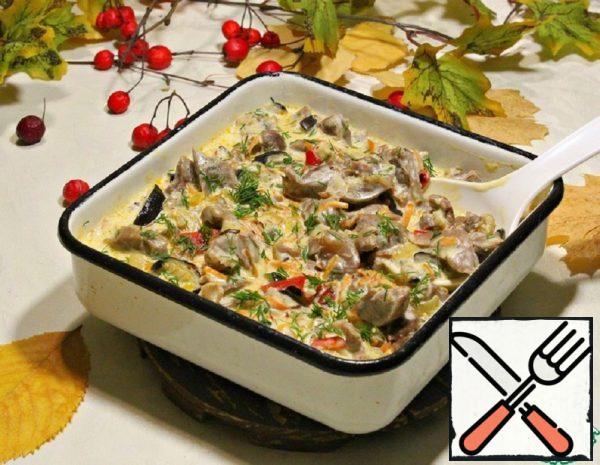 Ragout of Chicken Ventricles "Creamy" Recipe