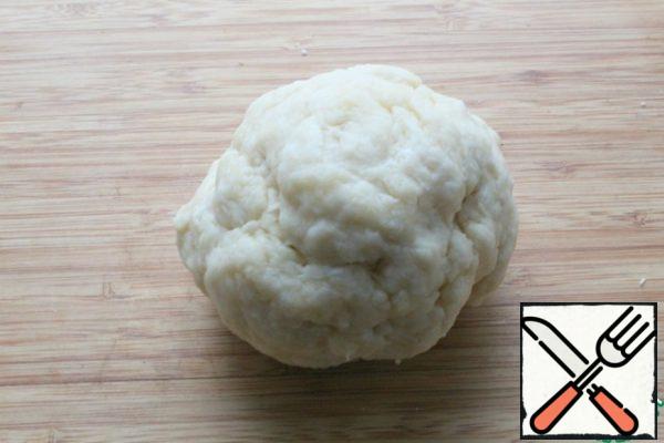 Quickly knead the dough - I needed an additional 2 tbsp of water.