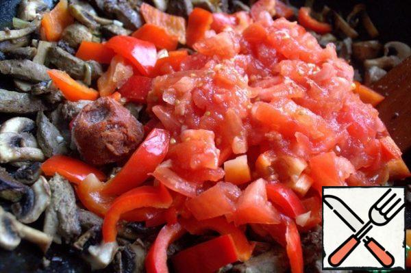 And tomatoes and pasta. I buy a large 1 kg Italian jar of tomato paste and freeze it in a silicone mold in portions and it is always in my freezer.