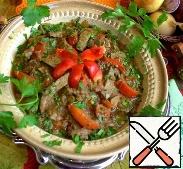 Liver Stew with Mushrooms Recipe