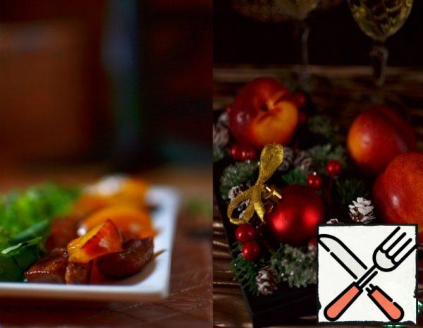 Warm Salad with Chicken Breast and Nectarines Recipe
