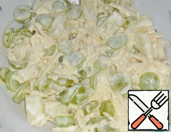 Salad with Grapes and Pineapples Recipe