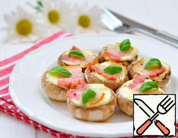 Mushrooms baked with Cheese and Pancetta Recipe