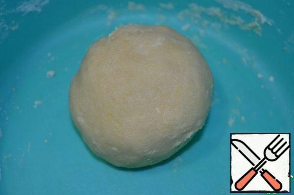 Form a ball of dough, cover with a film, remove to the cold.