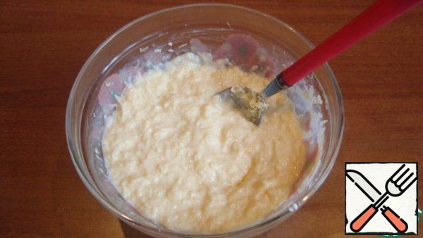 Add grated cheese. Stir.

If desired, you can add a clove of garlic.