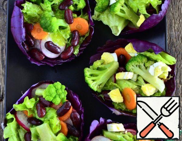 The Salad in the Cabbage Plates Recipe