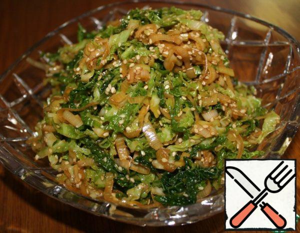 Savoy Cabbage Salad in Asian Style Recipe