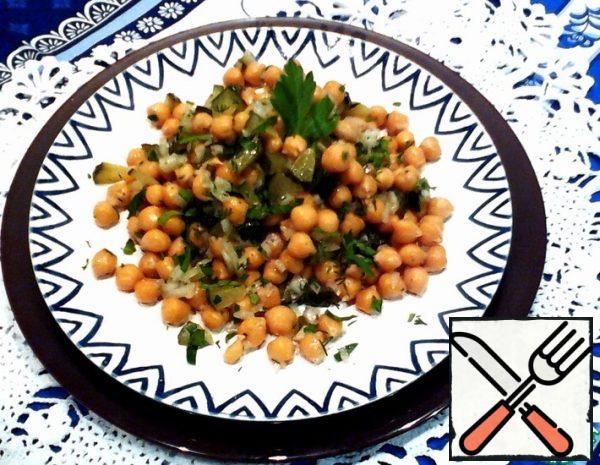 Chickpea Salad with pickles Recipe