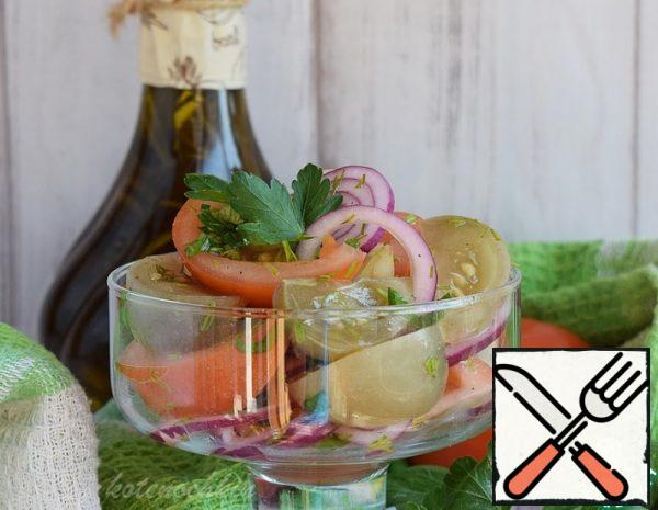Salad of fresh and salted Tomatoes Recipe