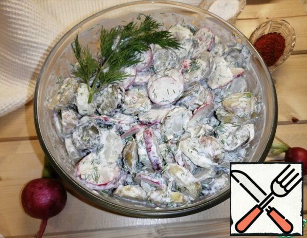 Salad with Potatoes and Radishes Recipe