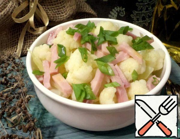 Warm Salad with Cauliflower and Ham Recipe