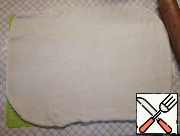 Roll each part into a rectangular shape.