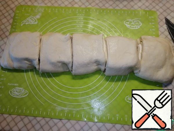 Carefully cut into portions. I got 10 PCs.