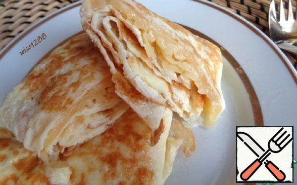 Egg Pancakes with Cheese Recipe