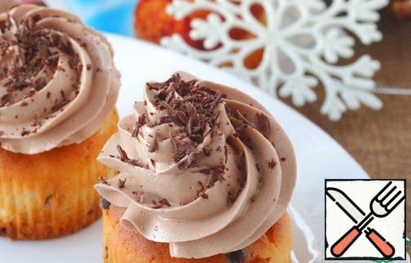 Cupcake with Chocolate and Cocoa Cream Recipe