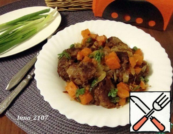 Chicken Liver with Pumpkin Recipe