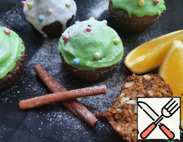 Carrot Muffins with Walnuts and Raisins Recipe