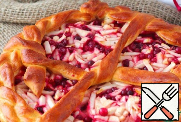 Butter Cake with Apples and Cranberries Recipe