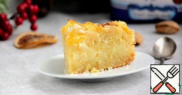 Almond Cake with Cottage Cheese and Orange Recipe