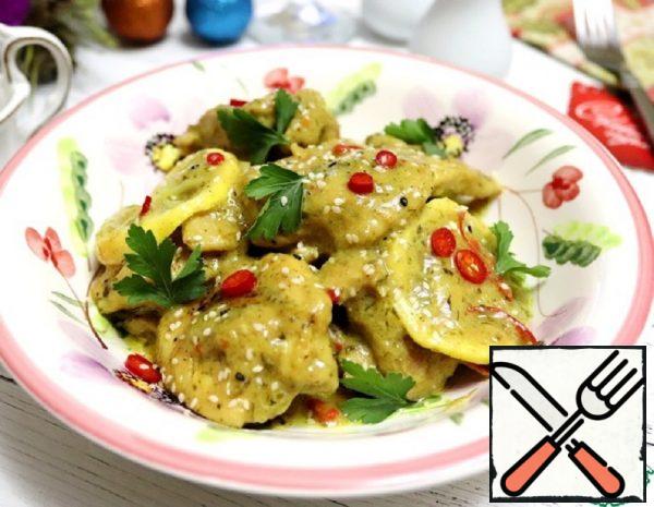 Chicken Highs in Mustard and Lemon Sauce Recipe