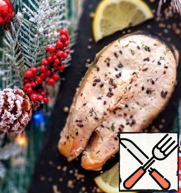 Salmon Steaks Baked in Cream Sauce Recipe