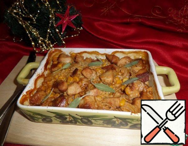 Chicken in Creamy Mustard Sauce with Corn Recipe