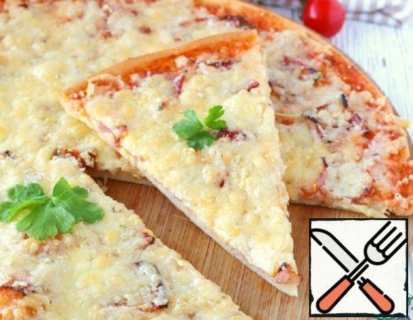 Pizza with Smoked Bacon Recipe