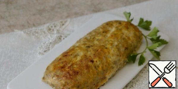 We serve the roll as a hot dish or as a cold appetizer.