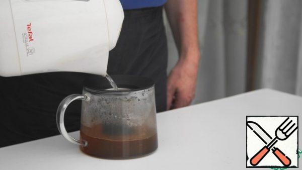Make some tea. When brewed, cool to room temperature.