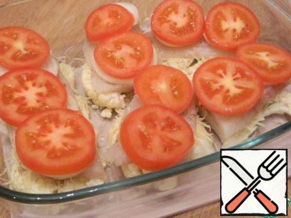 Following a number of slices of tomato.
