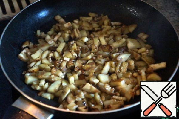 Fry over medium heat until soft.