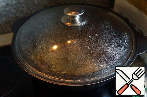 Bring to a boil, cover and cook over low heat for 3 hours.