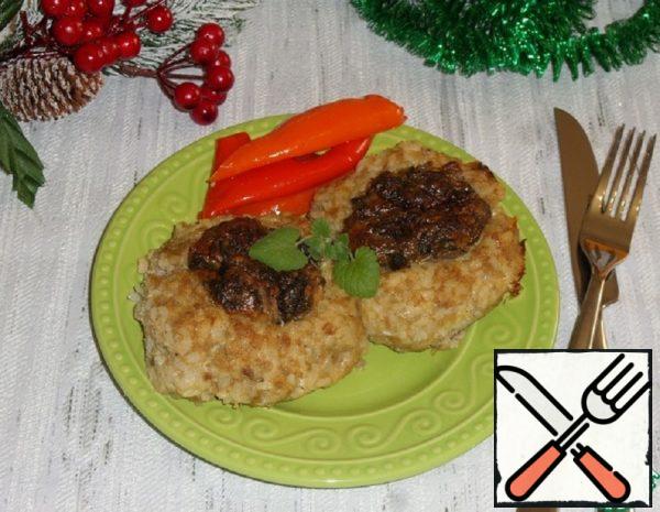 Chicken and Rice "Nests" with Mushrooms Recipe