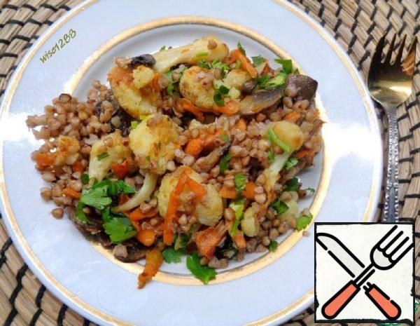 Buckwheat Porridge with Vegetables and Mushrooms Recipe