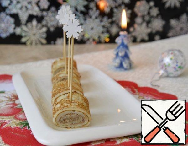 Pancake Rolls with Chicken Liver Recipe