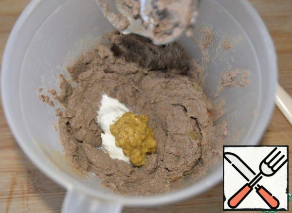 Add cream and mustard.