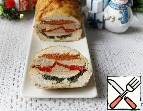 Festive Chicken Roll Recipe