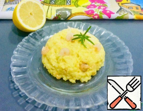 Risotto "Sunny" with Lemon and Shrimp Recipe