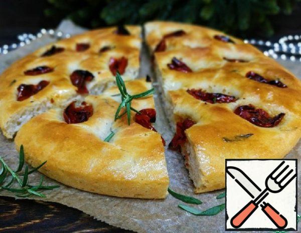 Focaccia with Rosemary and Sun-Dried Tomatoes Recipe