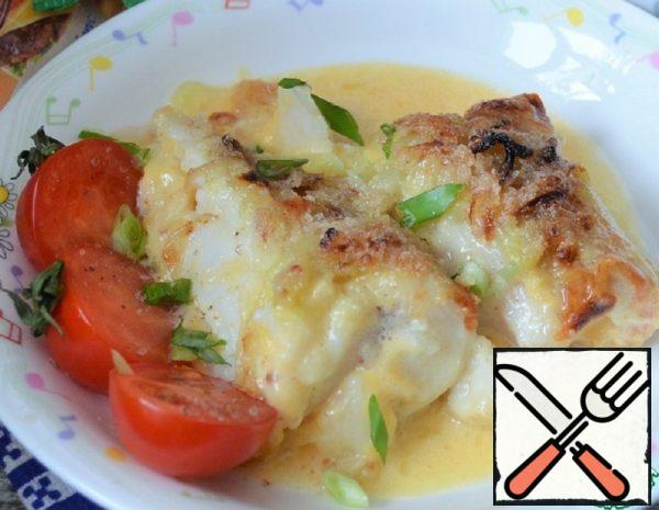 Baked Sea Tongue with Cheese Recipe