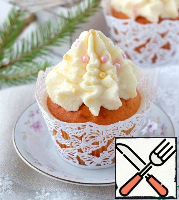Lemon Cupcakes with Cream Sundae Recipe