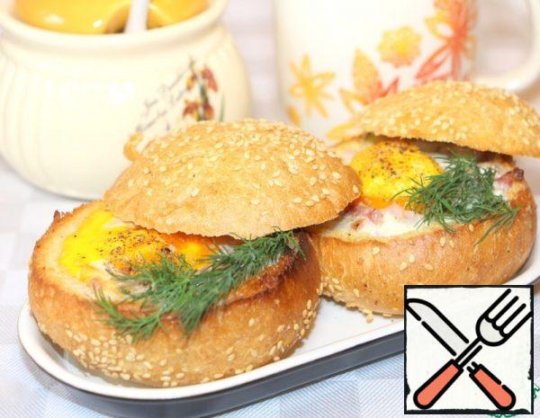 Stuffed Buns for Breakfast Recipe