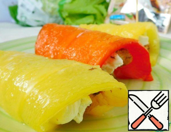 Rolls of grilled Peppers Recipe