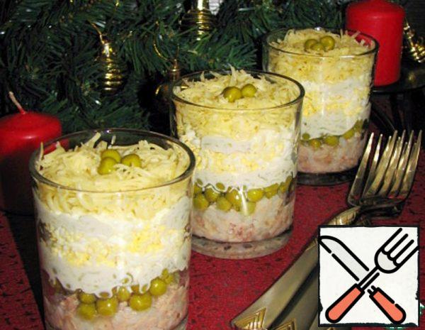 Cod Liver Salad with Rice Recipe