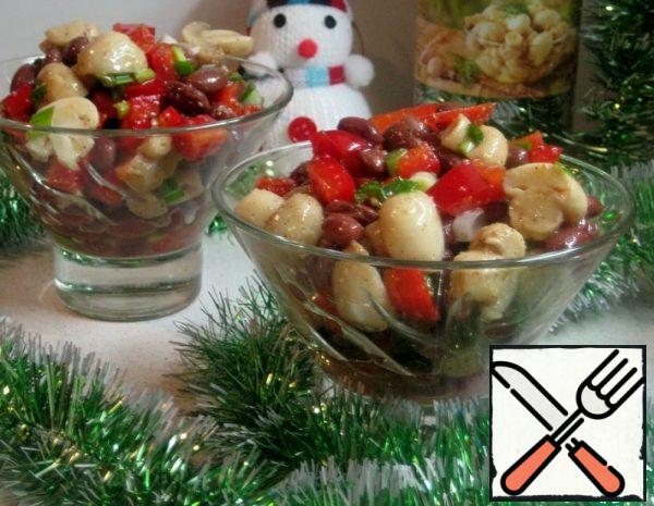 Salad with Beans, Mushrooms and Pepper Recipe