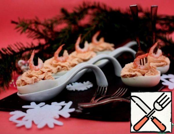 Eggs stuffed with Shrimp Mousse Recipe