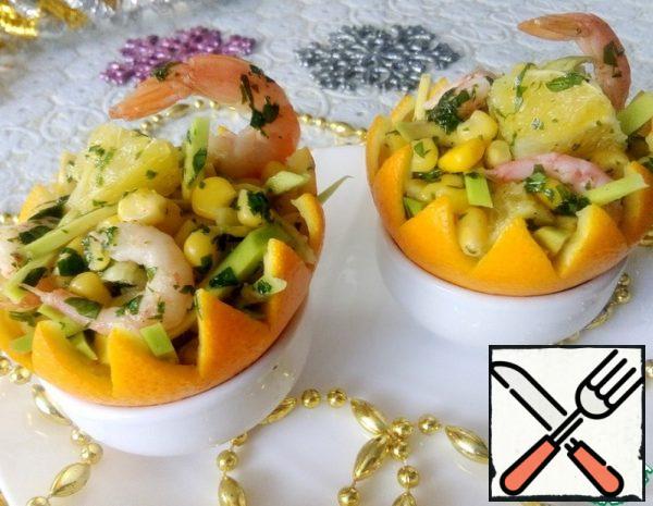 Salad in Orange Baskets Recipe