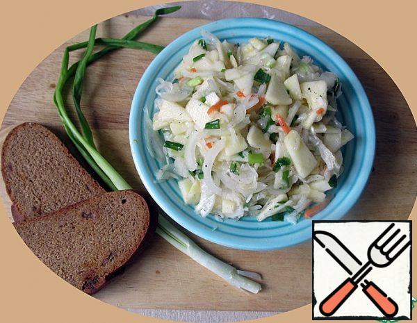 Cabbage and Apple Salad in Honey Sauce Recipe